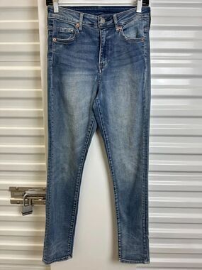 & Denim Skinny Blue Washed Jeans